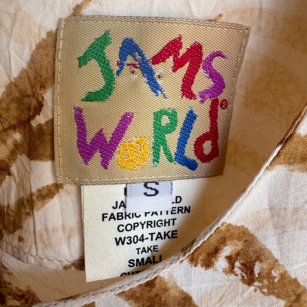 Vintage Jams World Bamboo Print Dress - Picture 6 of 6